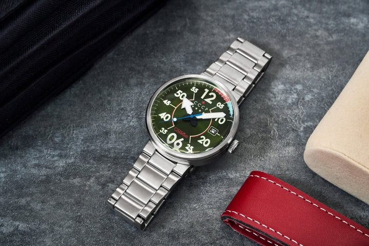Proton Automatic Silver / Green Green Dial
