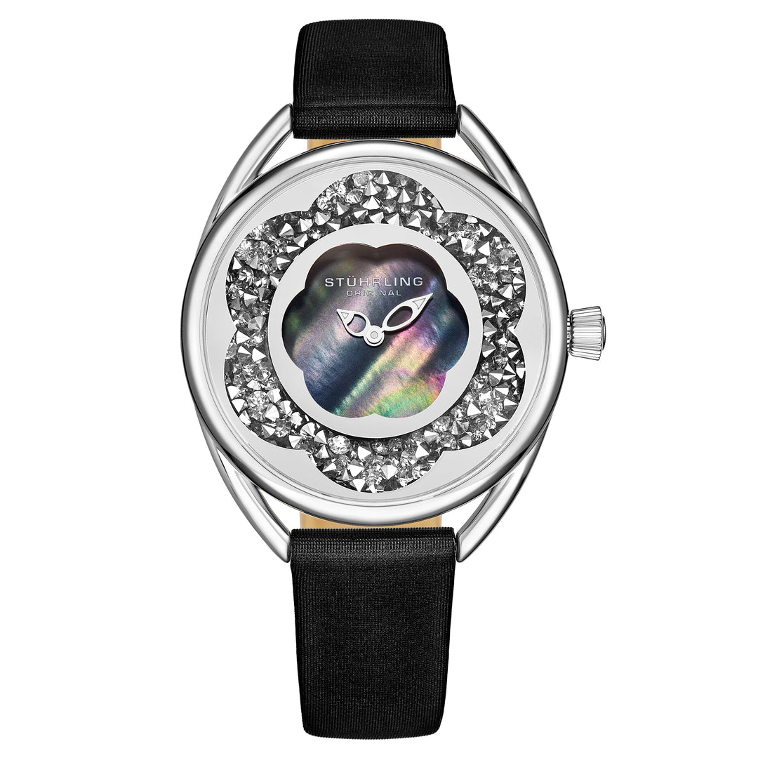 Symphony-995.02 Black Leather | Blue Dial