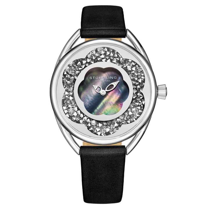 Symphony-995.02 Black Leather | Blue Dial