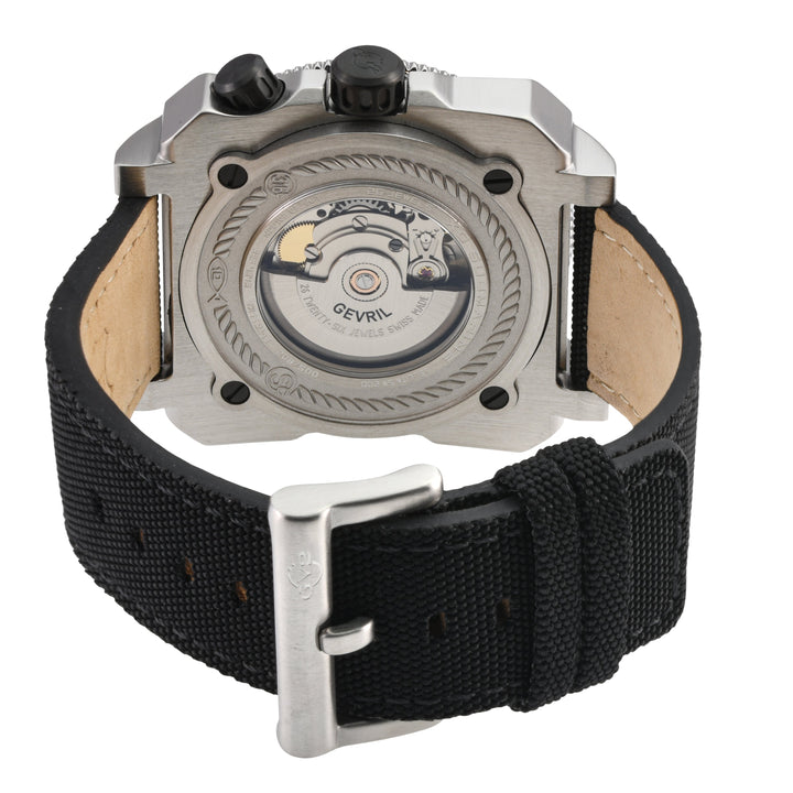XO Submarine Swiss Made SW200  inner and outer rotating bezel, metal band  Black