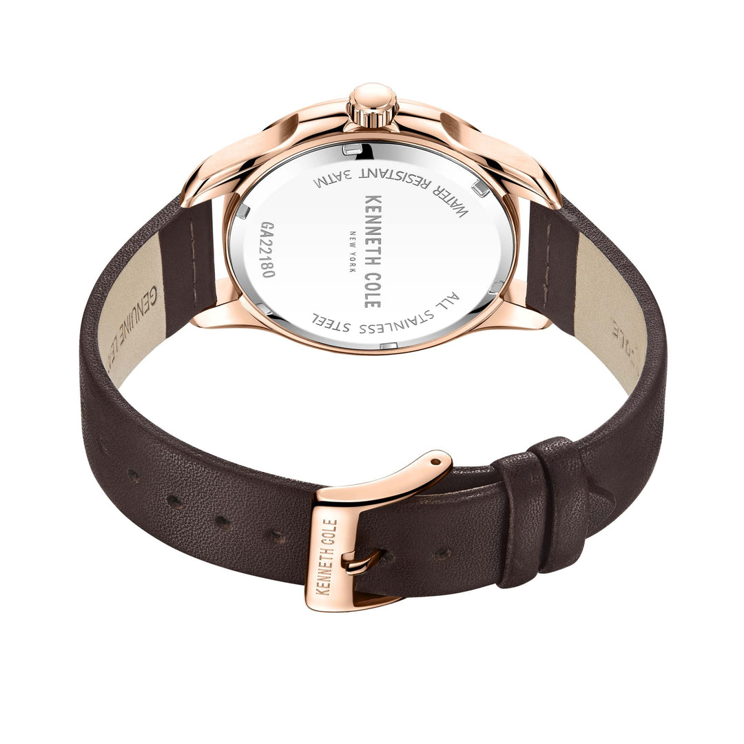 Classic 44mm / Silver / Brown Silver Dial