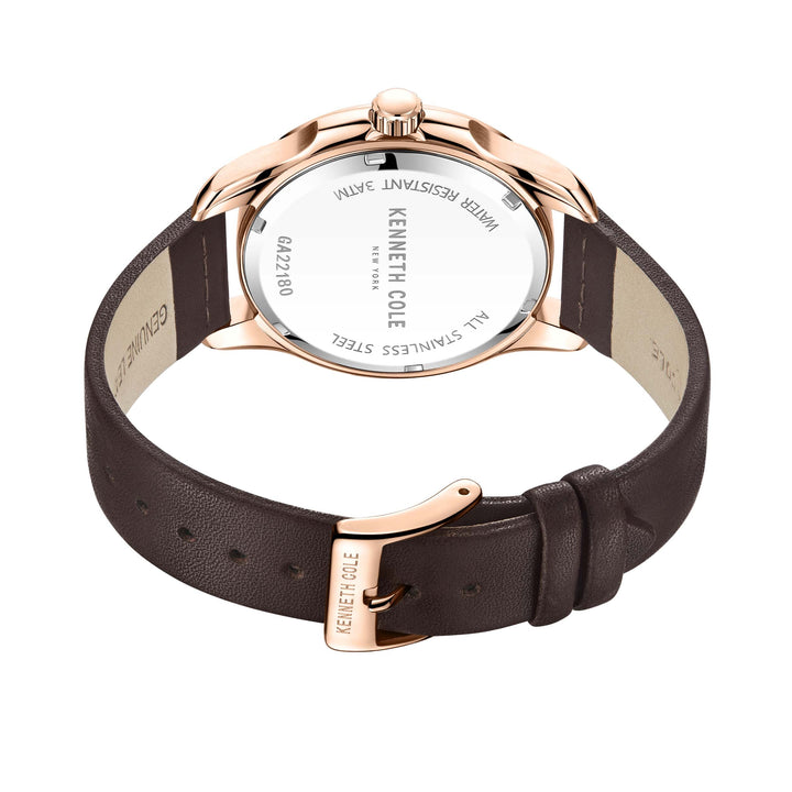 Classic 44mm / Silver / Brown Silver Dial