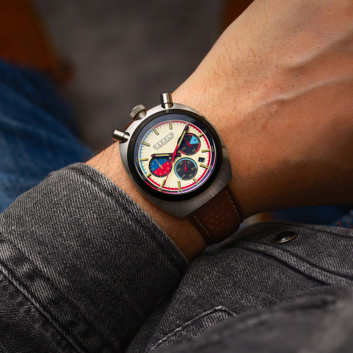 Testa Di Toro Chronograph Cream / Leather | Cream Dial