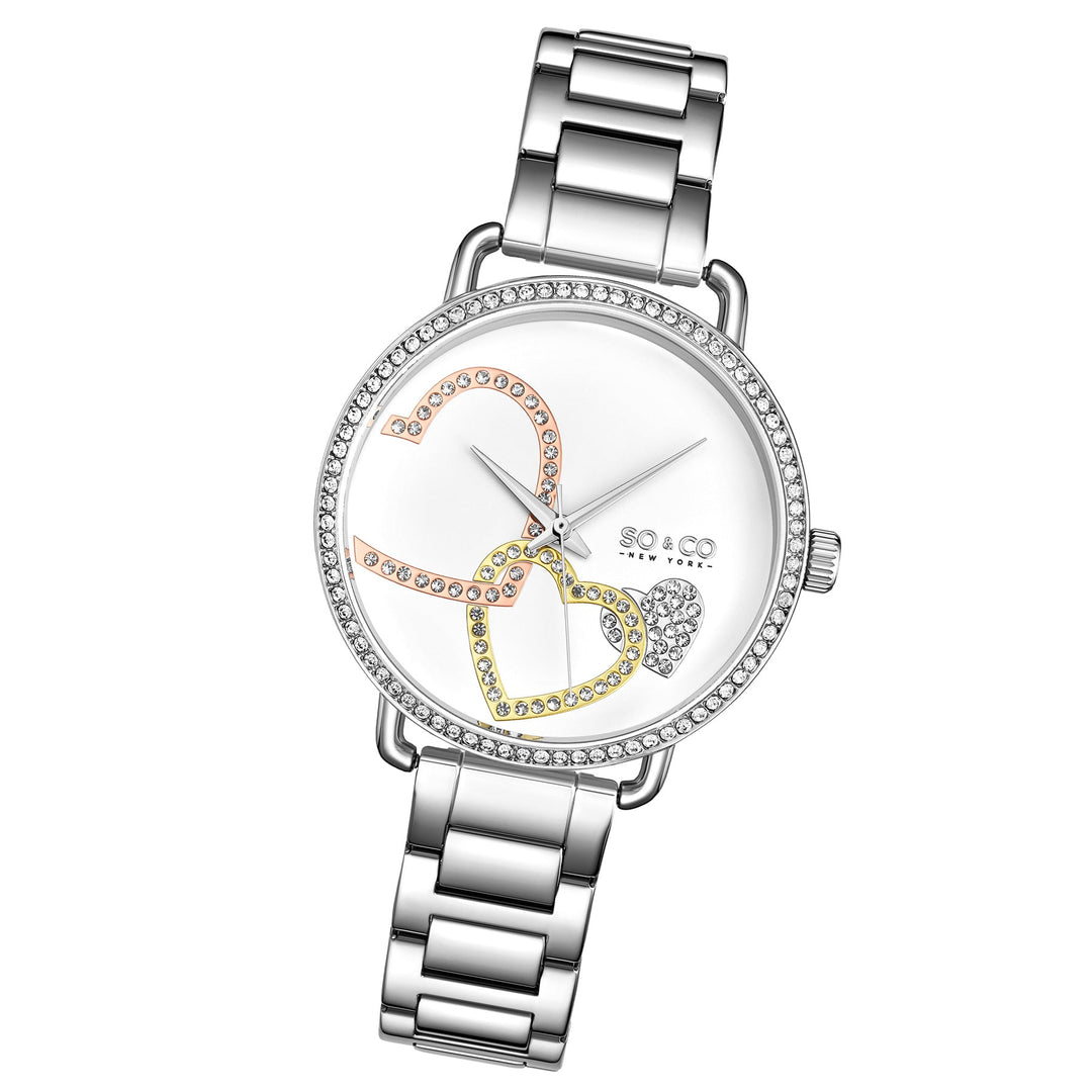 Madison-5577.1 Silver/Stainless Steel | White Dial
