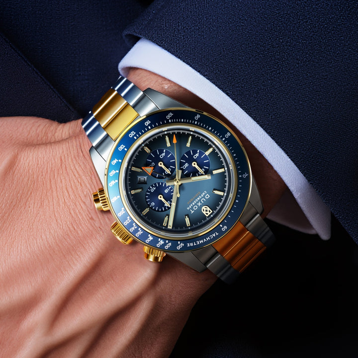 Vitesse Dual Time Chronograph Blue / Stainless Steel | Blue Dial