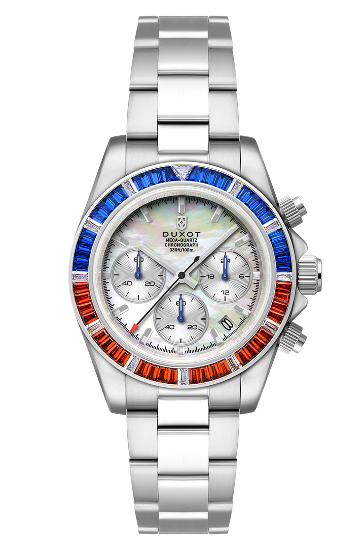Accelero Rainbow Chronograph White/Stainless Steel | White Dial