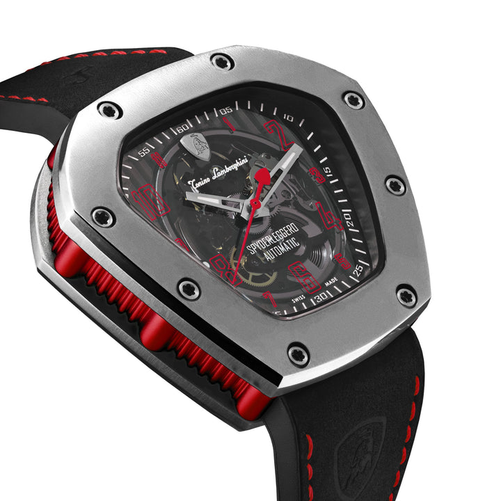 Spyderleggero Skeleton TITANIUM / RED (Extended Ship Time from Switzerland) Blac