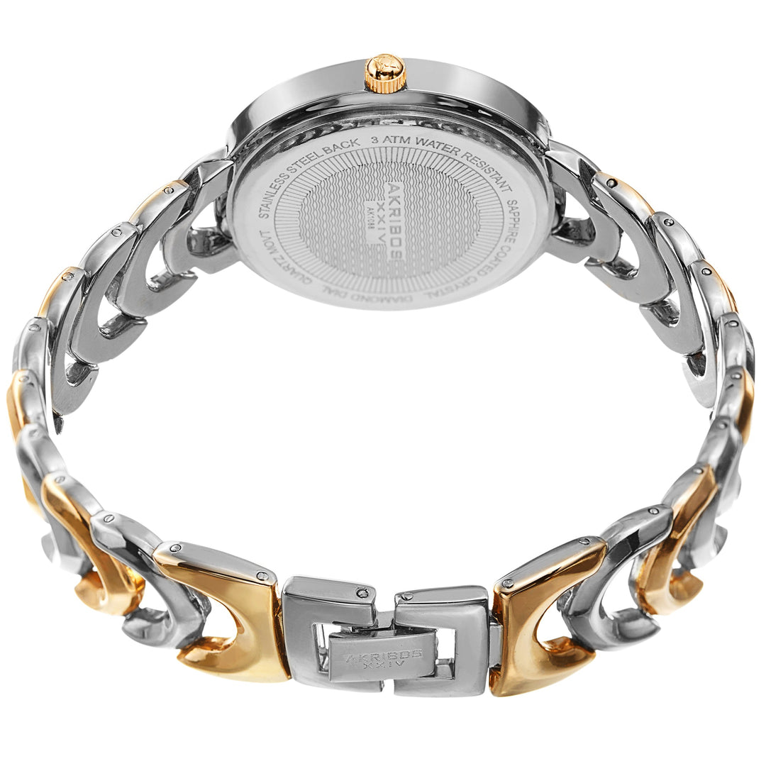 Dress Two-tone (Silver-tone and Yellow Gold-tone)/Alloy | Silver Dial