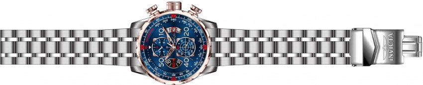 Aviator Chronograph Blue Dial / Silver Stainless Steel Bracelet Blue Dial