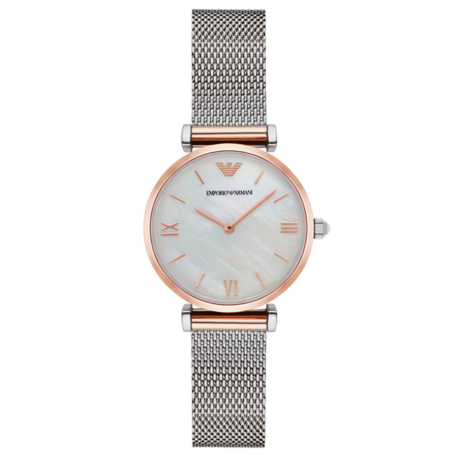 Retro Mother-of-Pearl dial / Silver Stainless Steel Bracelet Mother-of-Pearl Dia