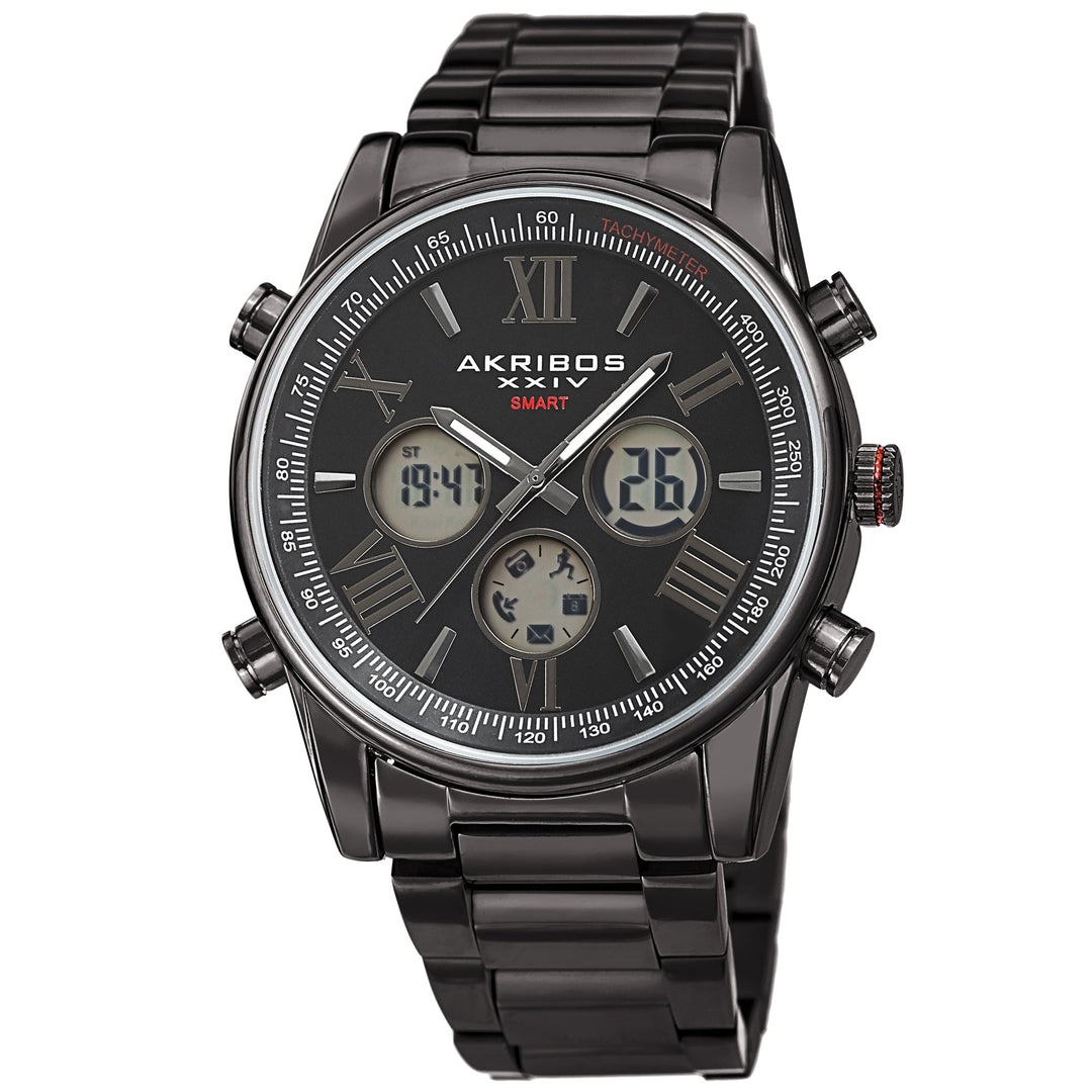 AK1095BK-Sport Black/Stainless Steel | Black Dial