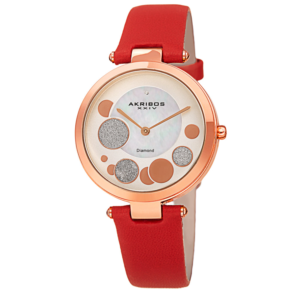 Casual Red/Leather | White Dial