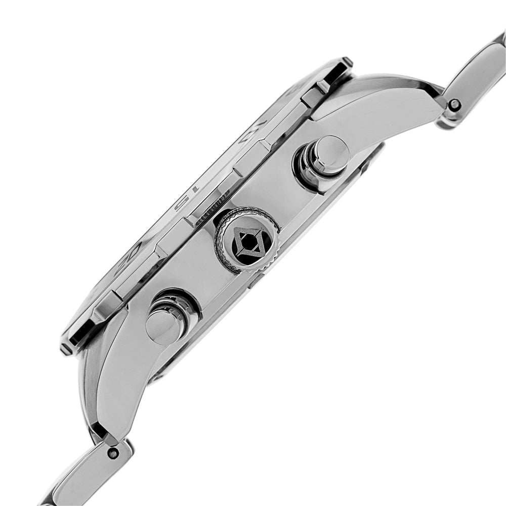 AK669SSB-Casual Silver/Stainless Steel | Black Dial