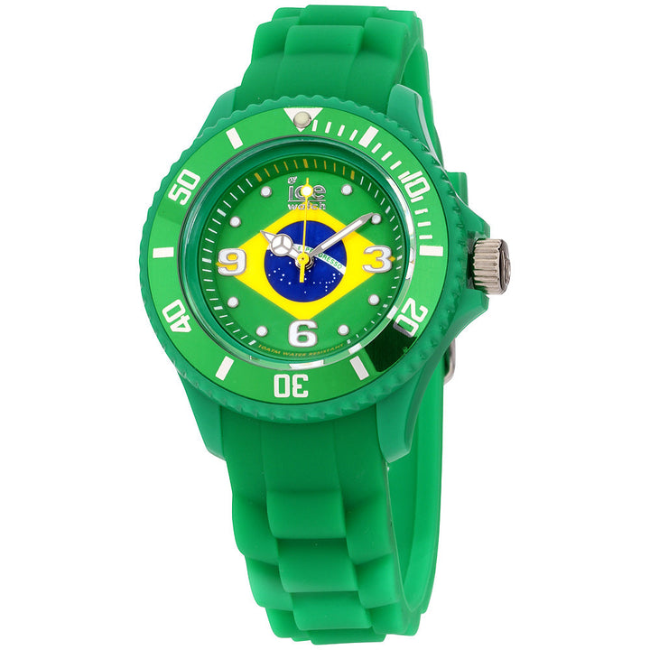 Ice-World 40mm / Green and Yellow / Green | Multi-Color Dial