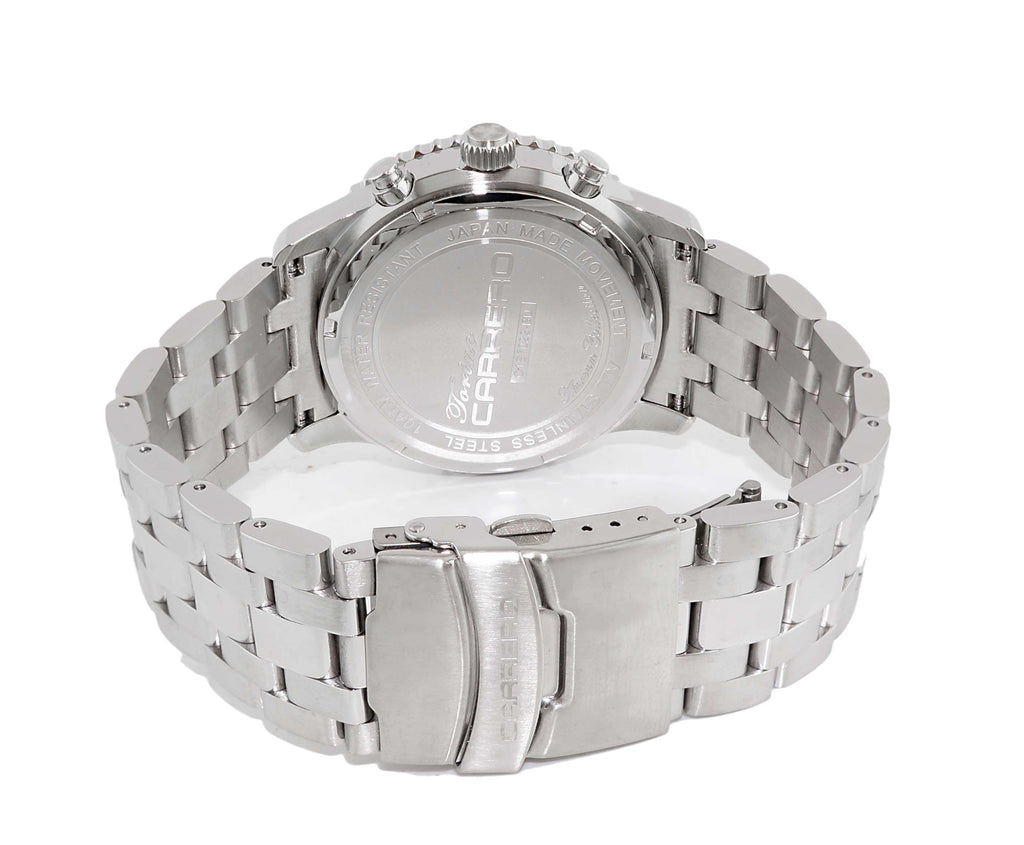 Aureum-MB Silvertone/ Blue | Light Blue Dial