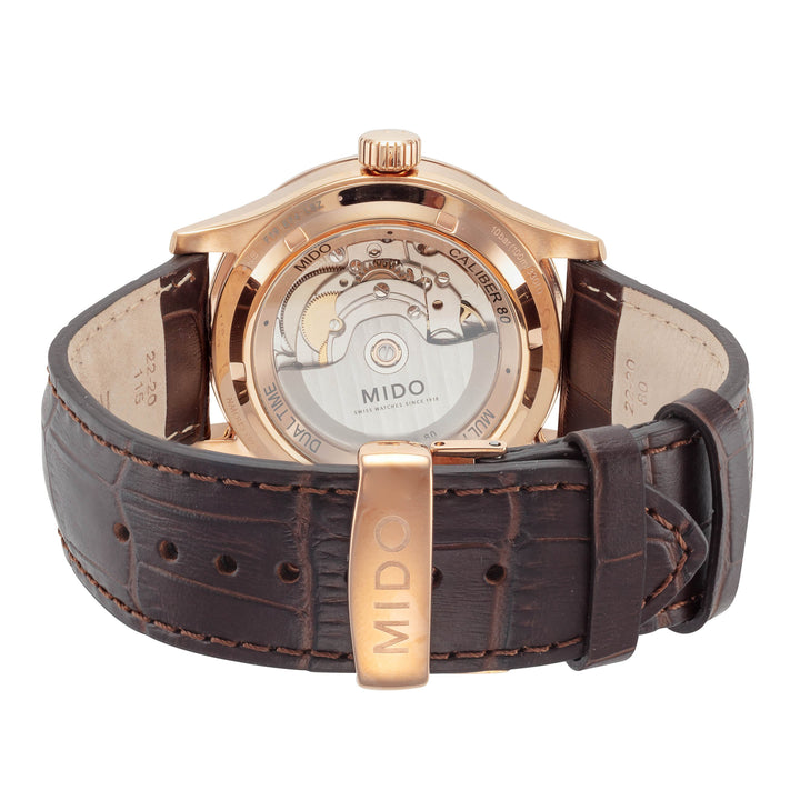 Mido 42mm / Brown / Black | Black Dial