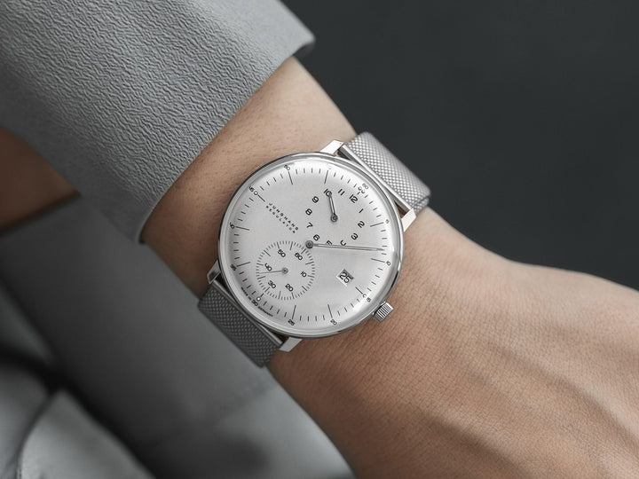 Max Bill Regulator Silver Dial / Milanese Bracelet Silver Dial