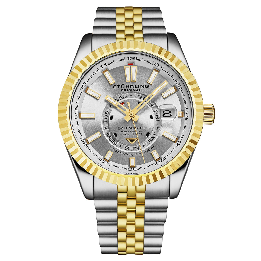 Datemaster Automatic 42mm Classic Gold/Silver | Silver Dial
