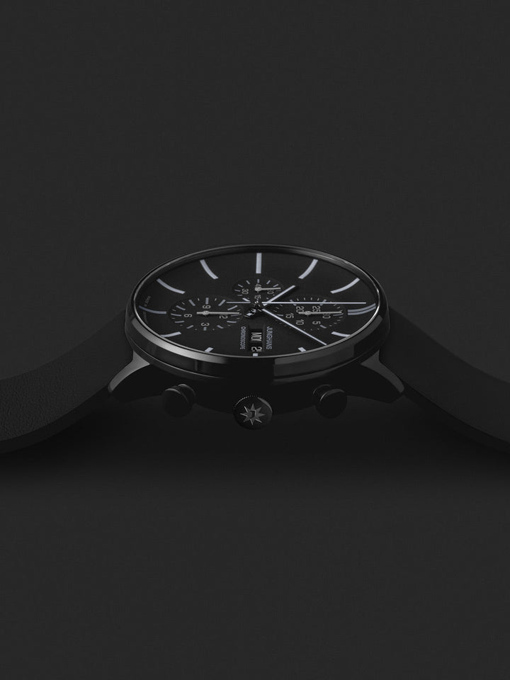 Form A Chronoscope Black Dial / Leather Strap Black Dial