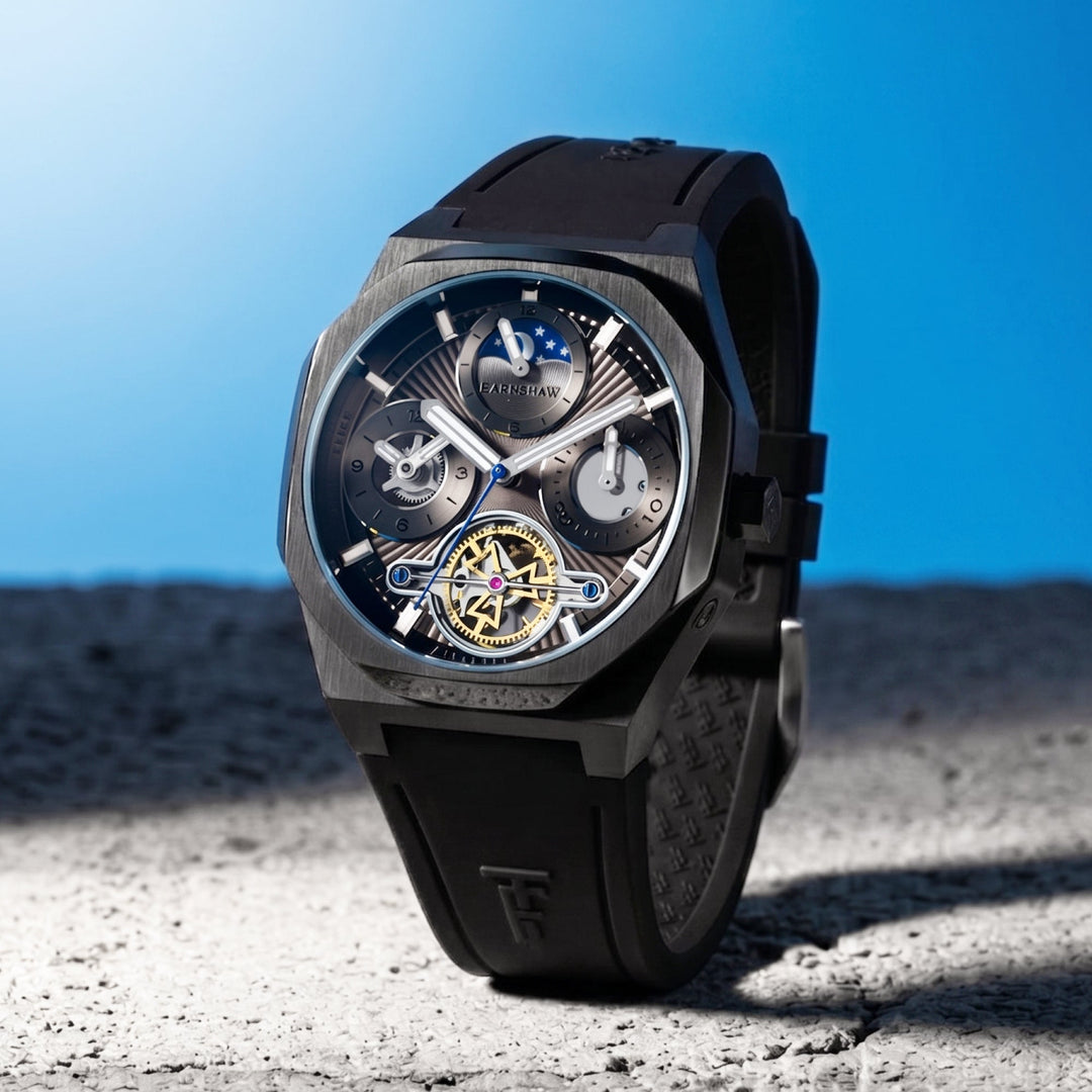 Drake Toffee Glow / Black Rubber Strap Brown Dial