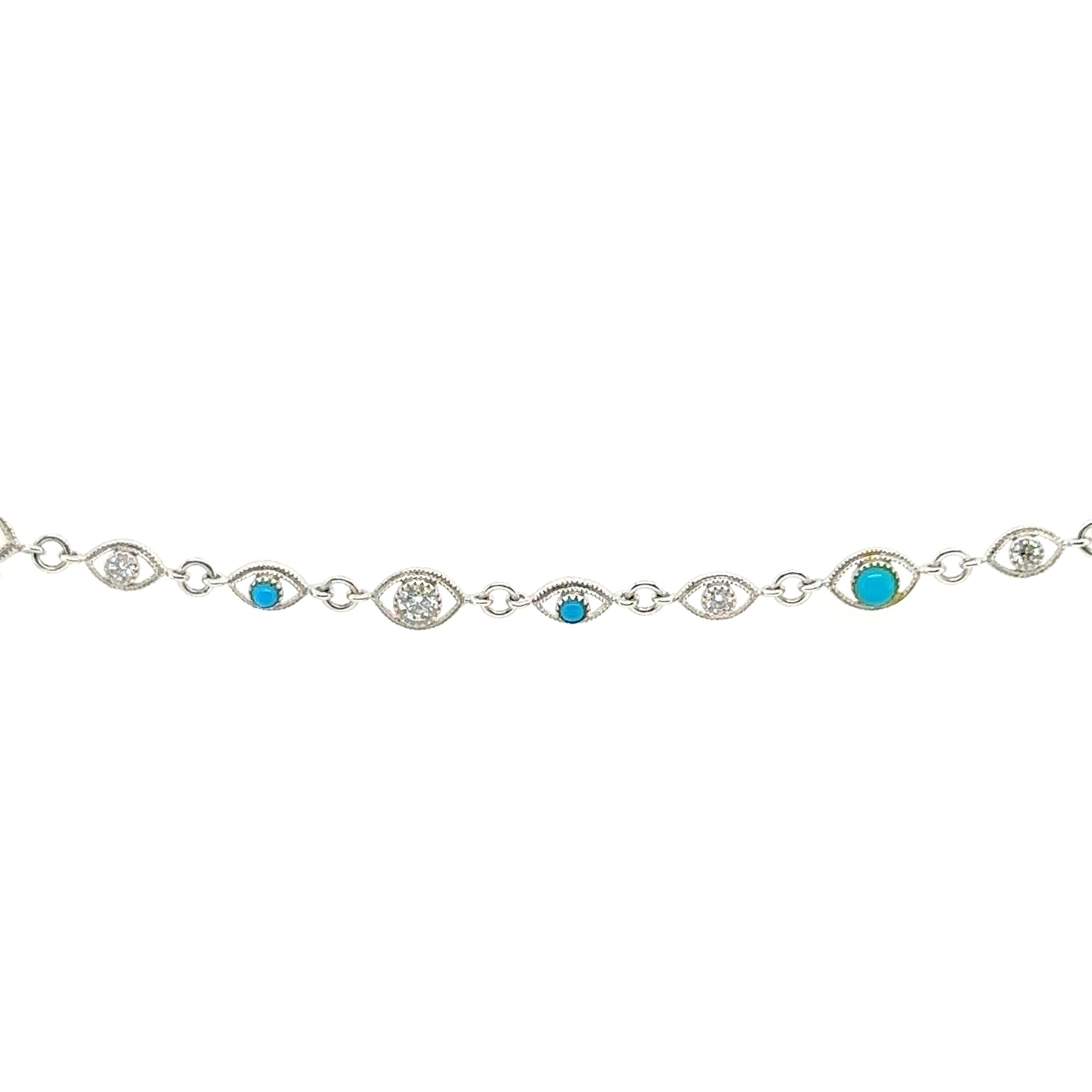 Turquoise & Diamond Bracelet