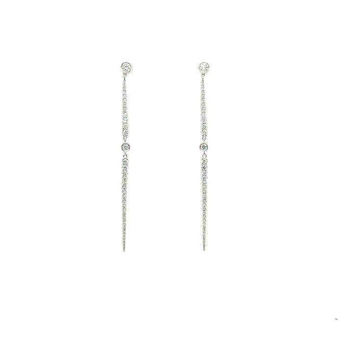 Rosemary Diamond Drop Earrings