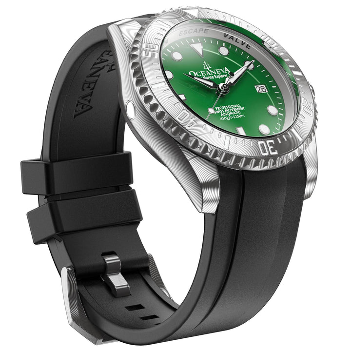 Deep Marine Explorer II Damascus – Green Dial