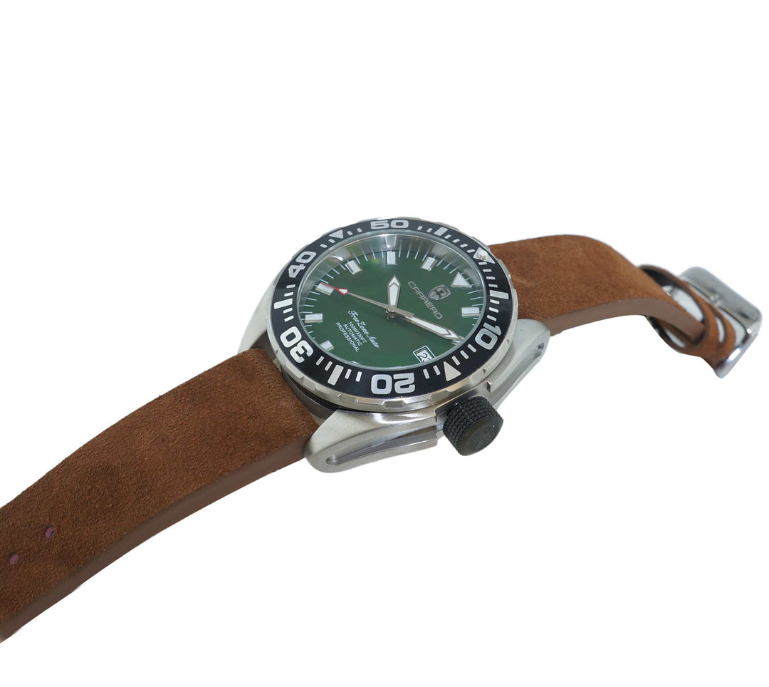 FreeZone-Auto Green / Brown | Green Dial