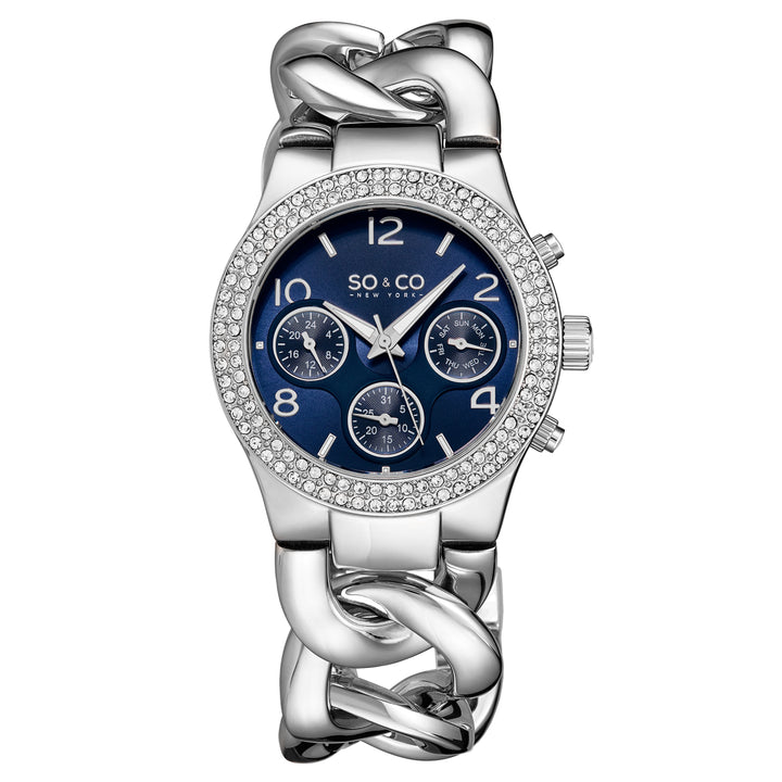 Chelsea- 5013a.6 Silver/Stainless Steel | Blue Dial