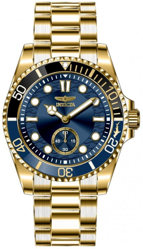 Pro Diver Men Blue Dial / Gold-Tone Stainless Steel Bracelet Blue Dial
