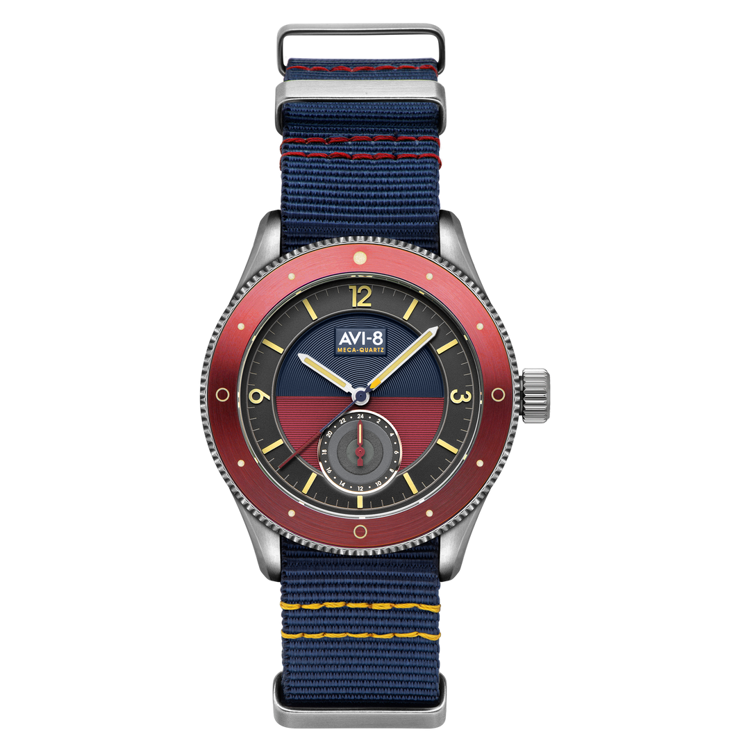 Airmaster Sector Meca-Quartz Blue /Red / Nylon | Blue Dial