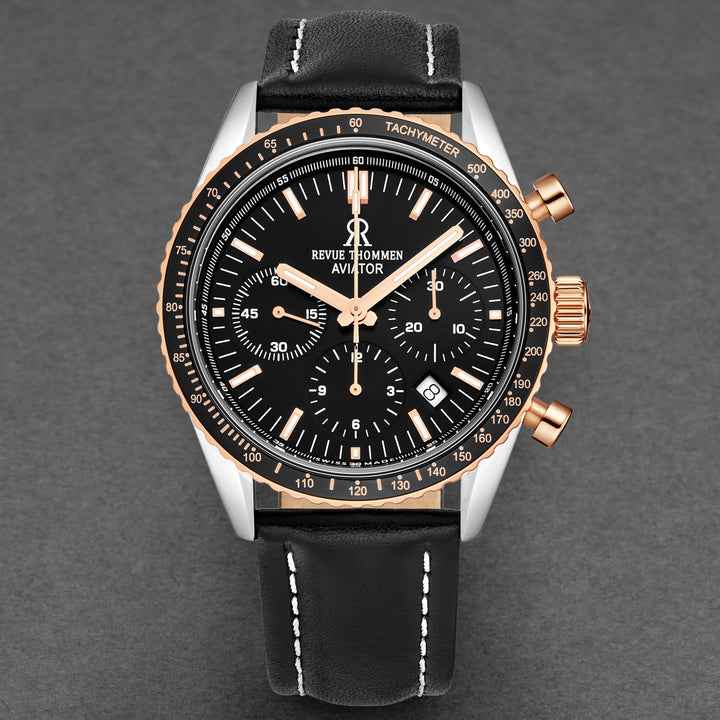 Aviator 17000.6557 / Black | Black Dial