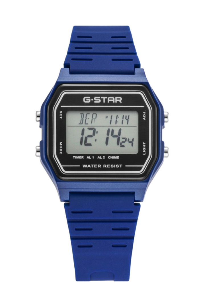 Gridline Digital Gray Dial / Dark Blue Silicone Strap Gray Dial