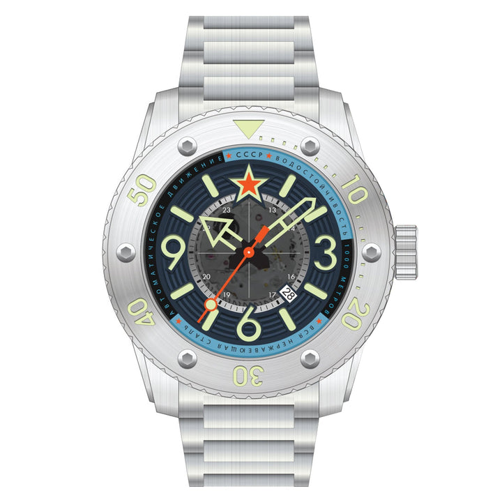 Barrakuda Limited Edition Silver / Blue Dial / Lt Blue Blue Dial