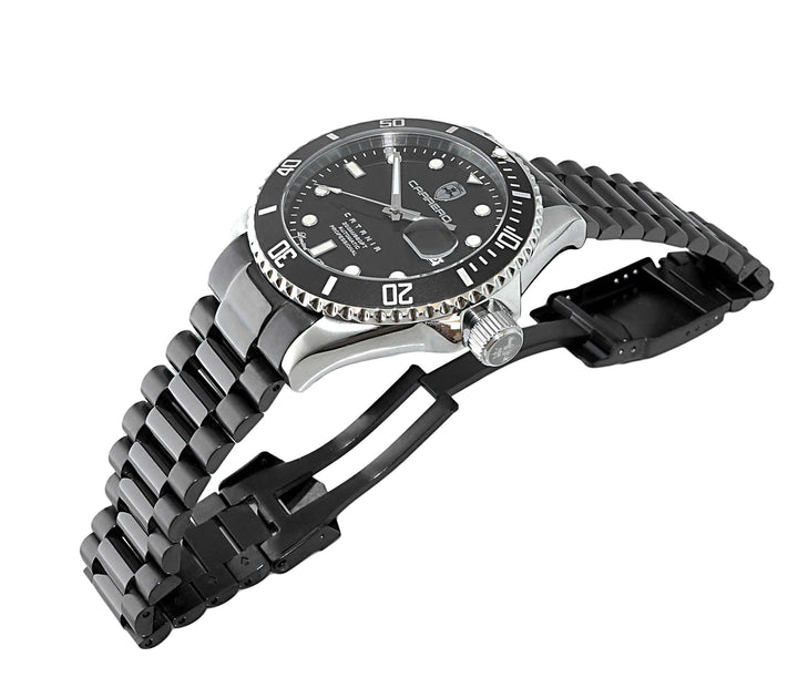 CATANIA -PD SILVER TONE/IP-BLACK Black Dial Dial