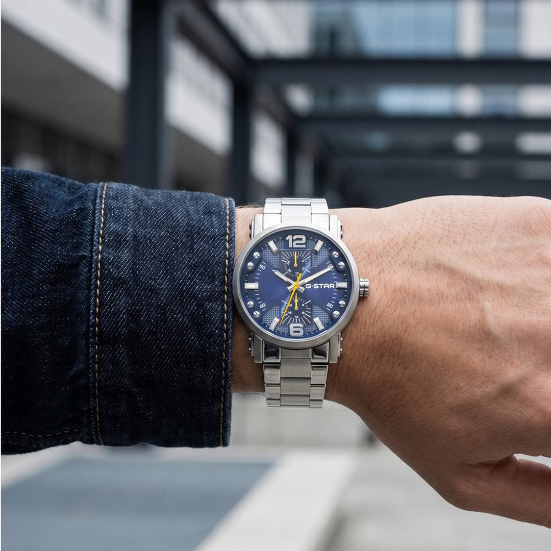 Rovic Blue Dial / Stainless Steel Bracelet Blue Dial