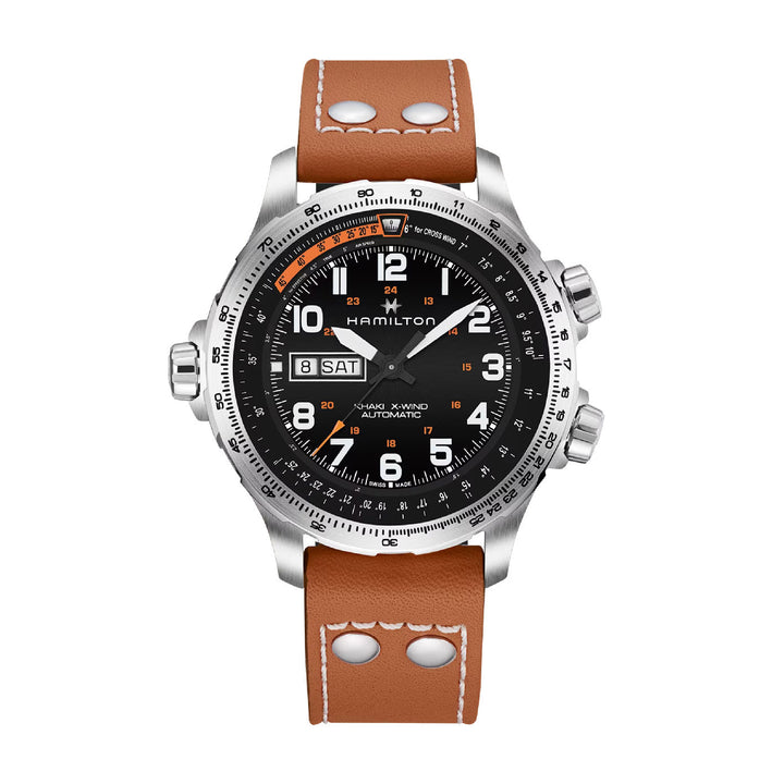 Khaki Aviation Black / Leather Black Dial