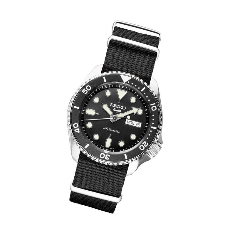 5 Sports SYX Black Dial / Black Nylon Strap Black Dial