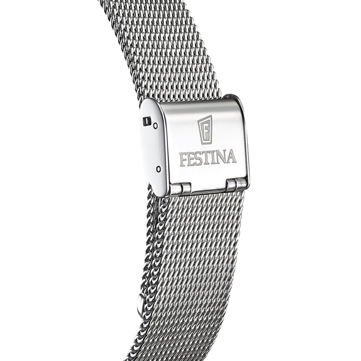 Swiss Made Silver / Stainless Steel Silver Dial