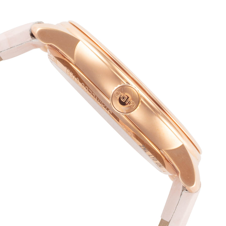 Baroncelli III 33mm / White / Pink | White Dial
