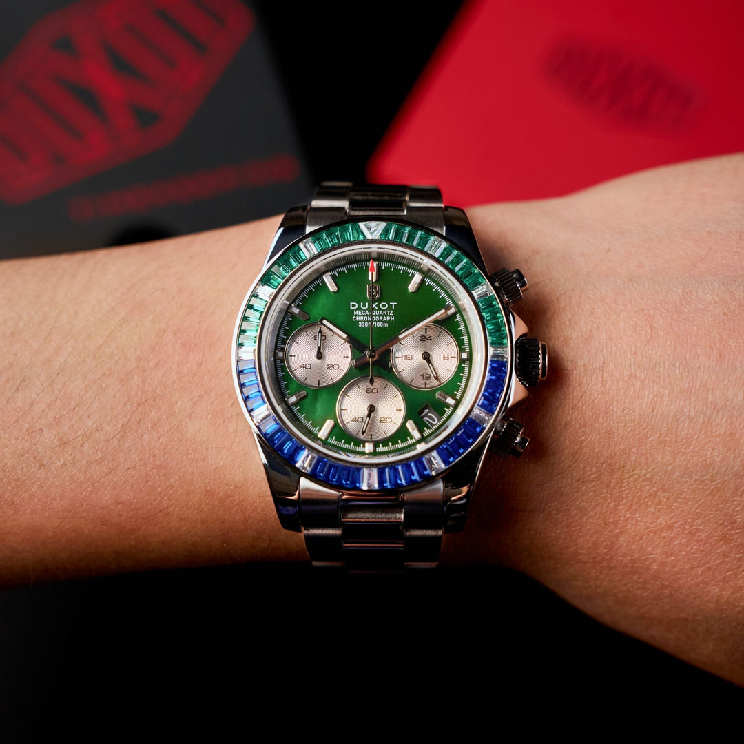 Accelero Rainbow Chronograph Green/Stainless Steel | Green Dial