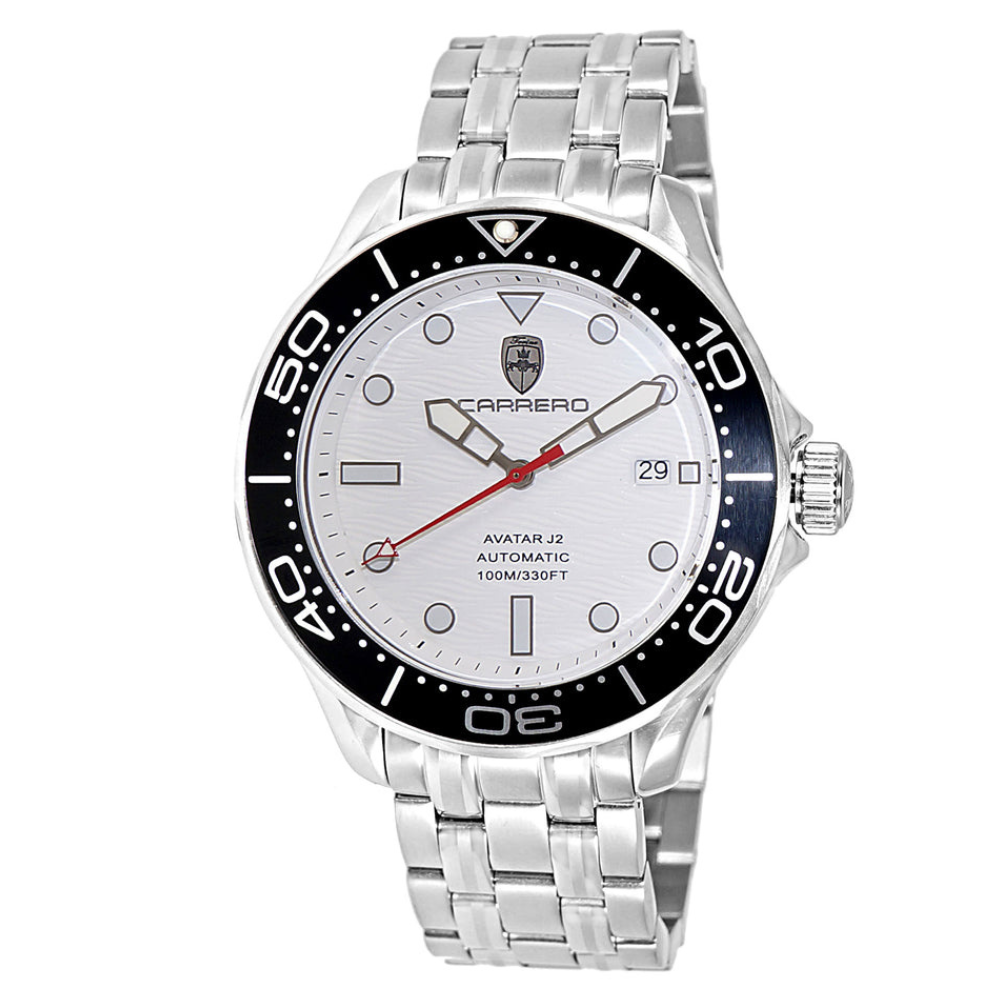 AVATAR-J2 Silvertone/White | White Dial