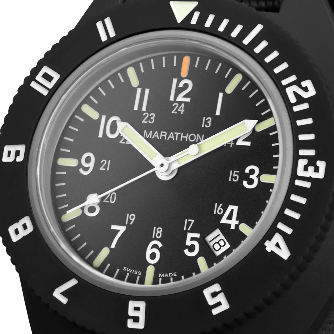 MaraGloPilot's Navigator with Date Black NGM/Def Std | Matte Black Dial