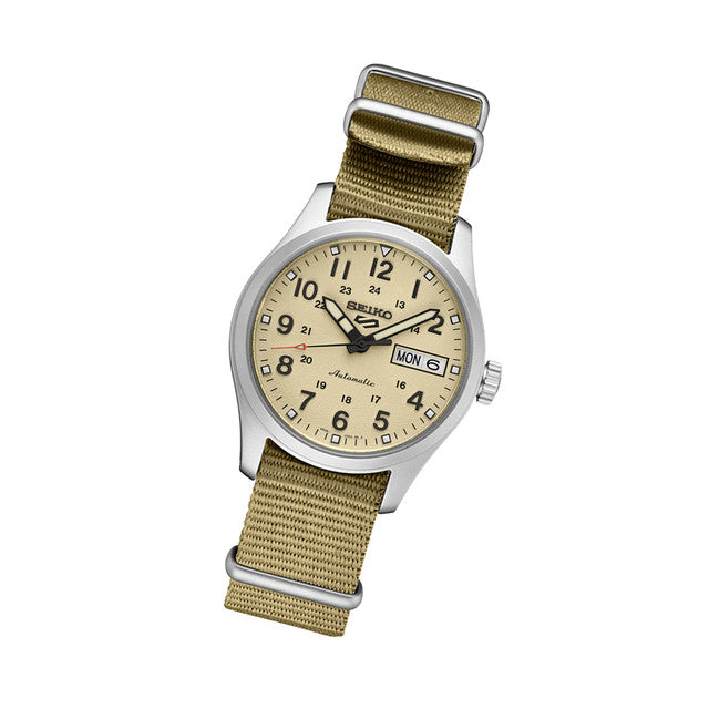 5 Sports Field Cream Dial / Nylon Strap Cream White Dial