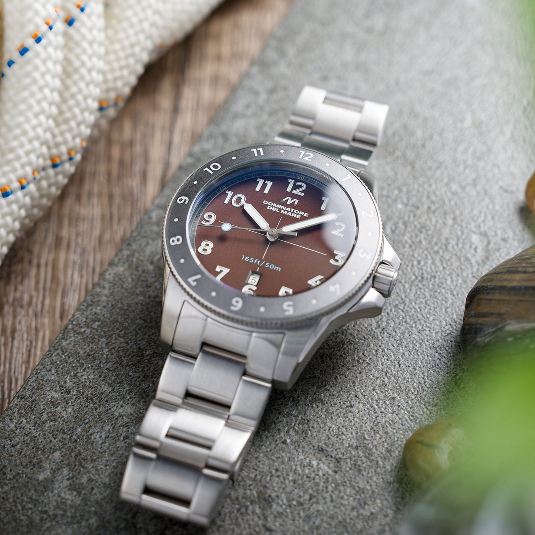 Bandiera Japan Quartz Brown / Stainless Steel | Brown Dial