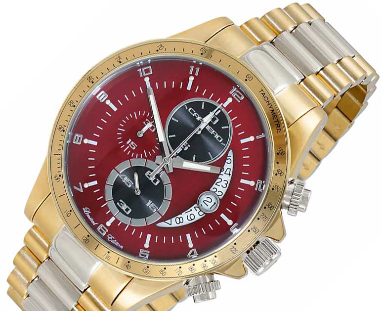 WINNER CIRCLE Red/2-Tone Gold | Red / Black Dial