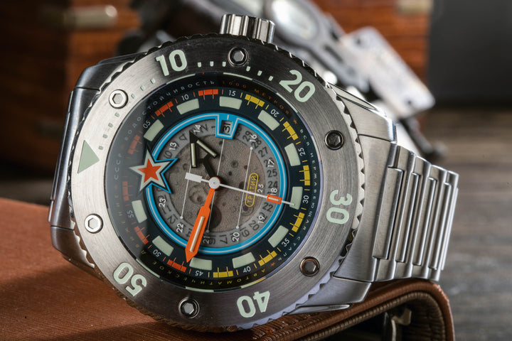 Kondor Tritium Limited Edition Silver / Black / Blue Black Dial