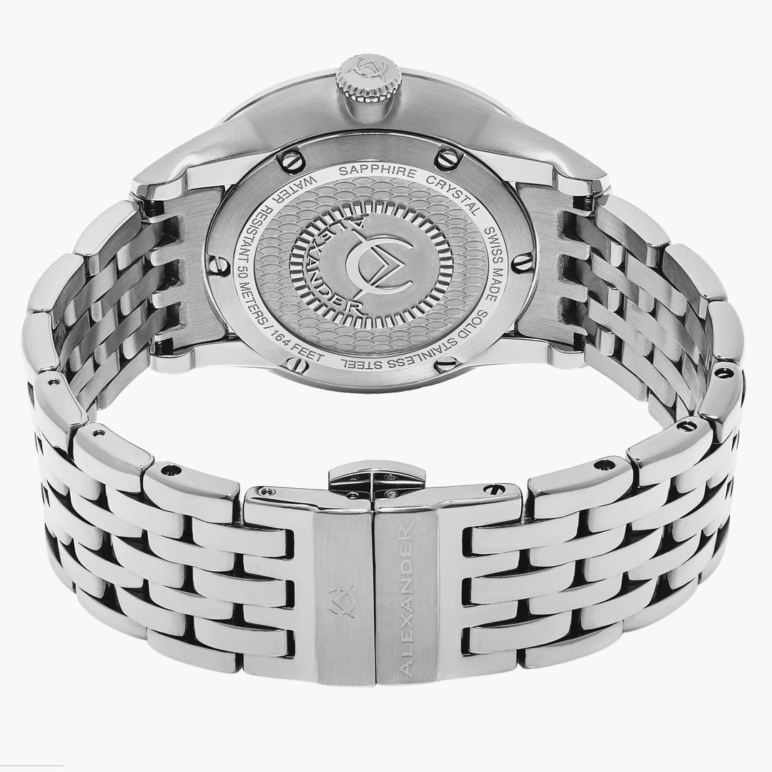 Sophisticate A911B Stainless Steel Case on Stainless Steel Bracelet, Silver-sunb