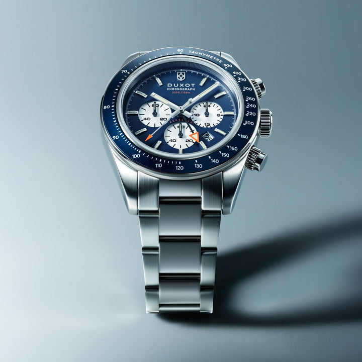 Vitesse Dual Time Chronograph Blue / Stainless Steel Blue Dial