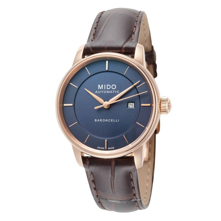 Baroncelli 30mm / Blue / Brown | Blue Dial